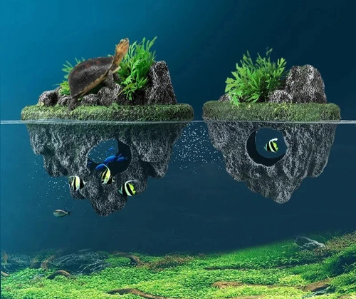 Floating island aquarium - floating,