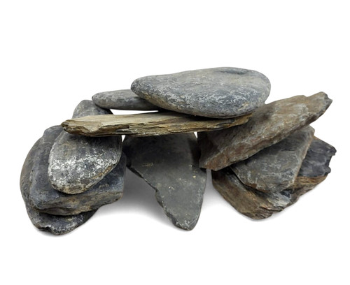 Flat grey stones - flat,
