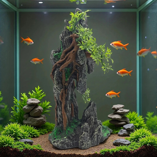 Large tall rock mountain - rock,