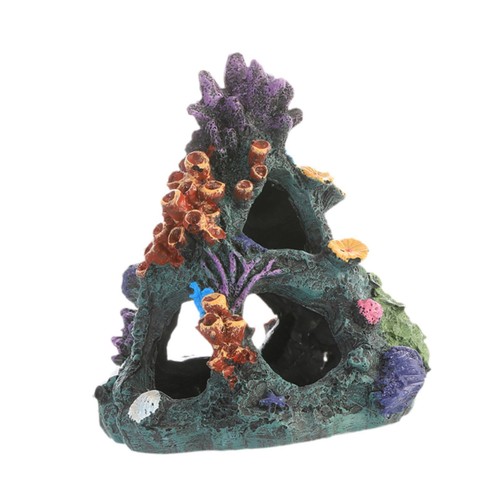 Resin aquarium coral cave fish - resin,
