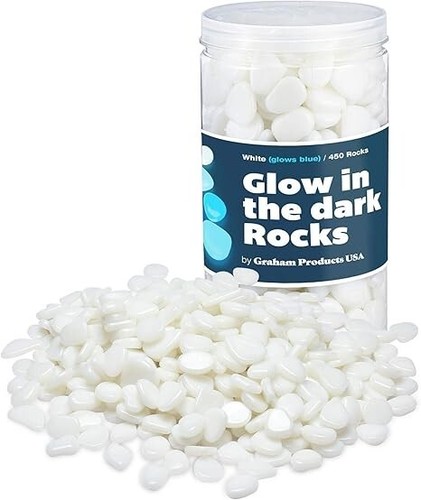 Glow blue the dark - dark, rocks
