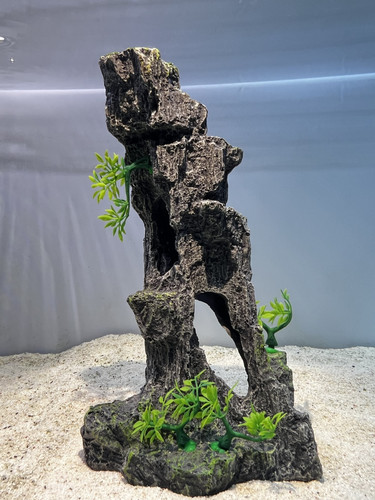 Tall rock mountain - tall, aquarium
