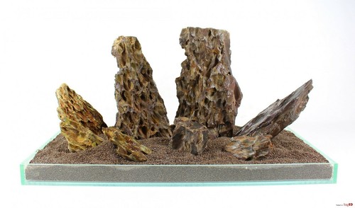 Aquarium rock fish tank - rock,