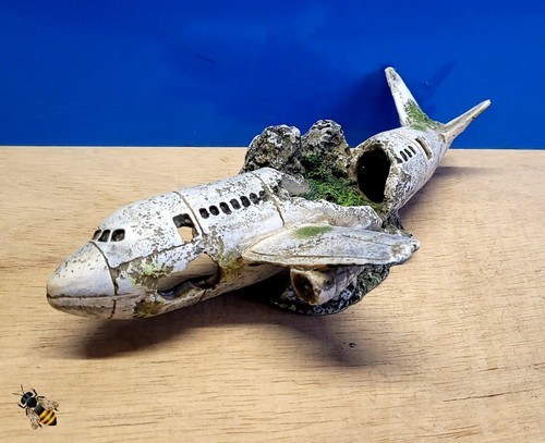 Aquarium ornament plane wreck - ornament,