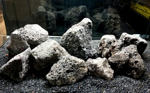 Aquarium lava rock black - rock, black,