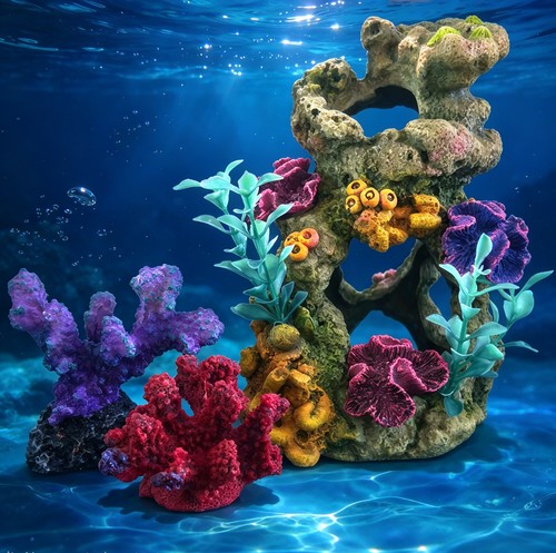 Aquarium coral rock - ornaments,