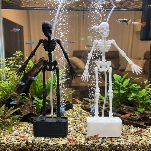 1pc dancing skeleton aquarium - 1pc,