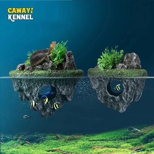 Floating island aquarium - island,